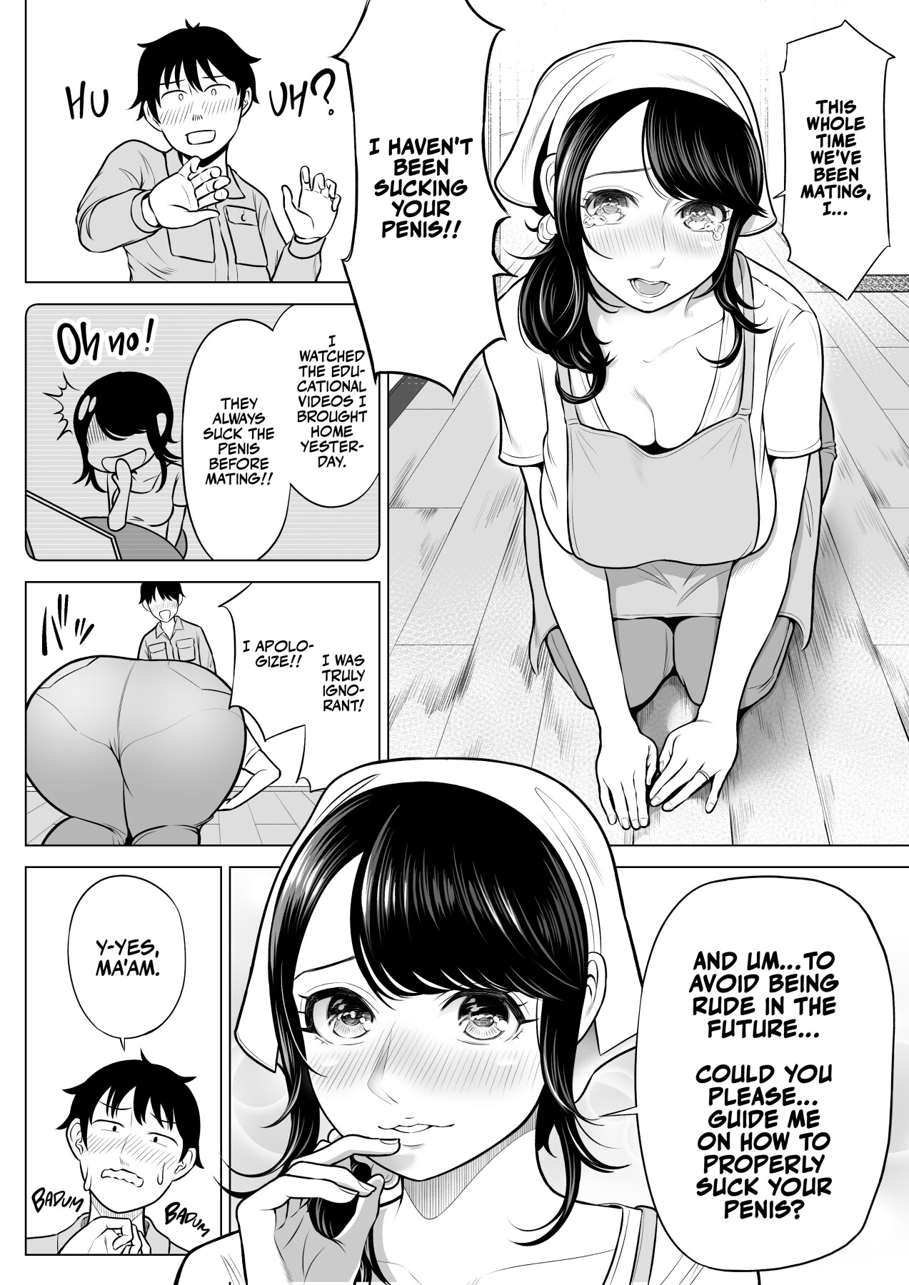 Hentai Manga Comic-Shizuka Tachibana, the Housewife Who Collects My Sperm Donations, Doesn't Know a Damn Thing!!-Chapter 3-42